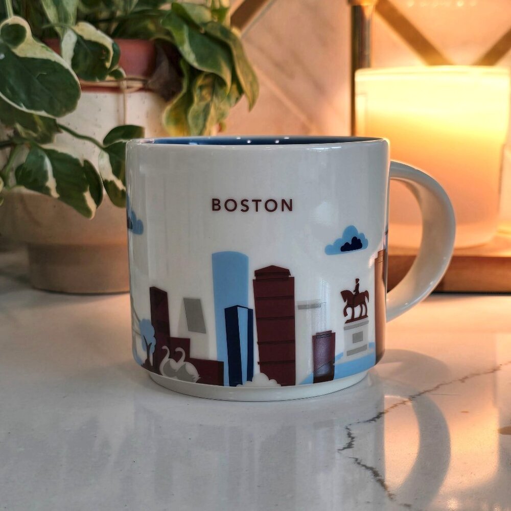 Starbucks You Are Here Boston coffee  Mug 14oz Ceramic collectable series